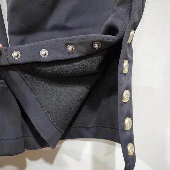 Athleta Snow Cruiser Pants Soft Shell Fleece Lined Black Snowboad Sz 10 FLAW - Picture 15 of 16